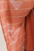 Striped coat with draped collar and long sleeves